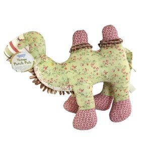 2008 Stephan Baby Vintage Patch Pals Camel Plush Quilt Stuffed Animal Unique